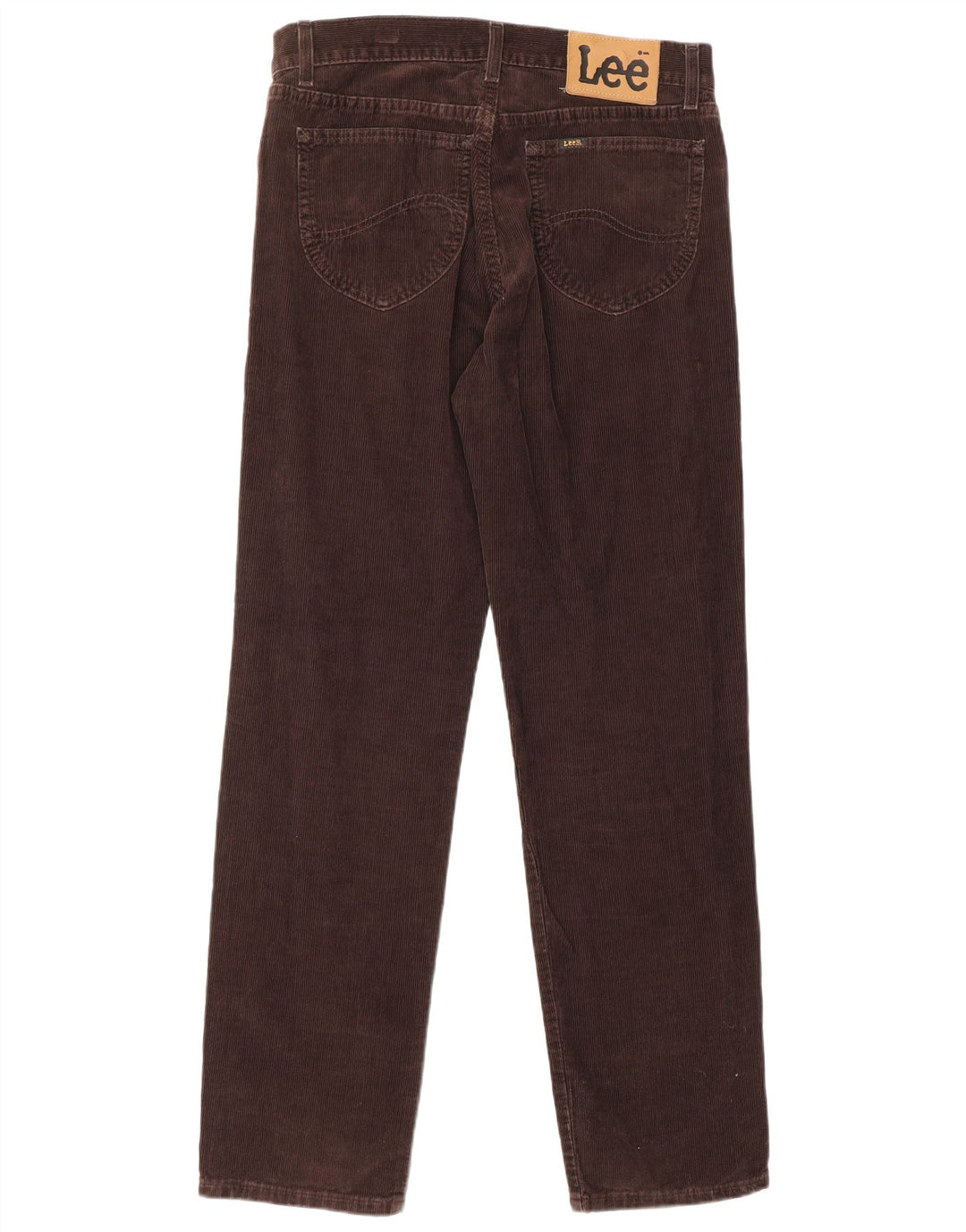 Pantaloni LEE da uomo in velluto a coste dritti Brooklyn W32 L32 in cotone marrone