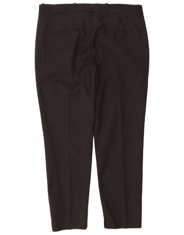 Zara Womens Slim Chino Trousers Large W30 L26 Black Cotton