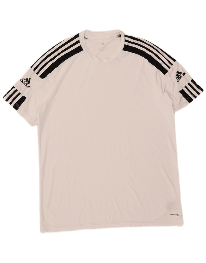 T-shirt Adidas Aeroready da uomo Top XL poliestere bianco