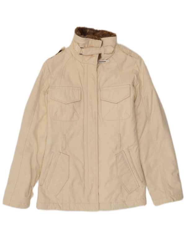 Giacca militare da donna Woolrich UK 6 XS Beige Nylon