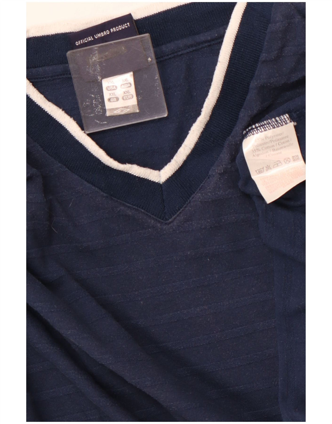 T-shirt da uomo UMBRO Top 2XL poliestere a righe blu navy