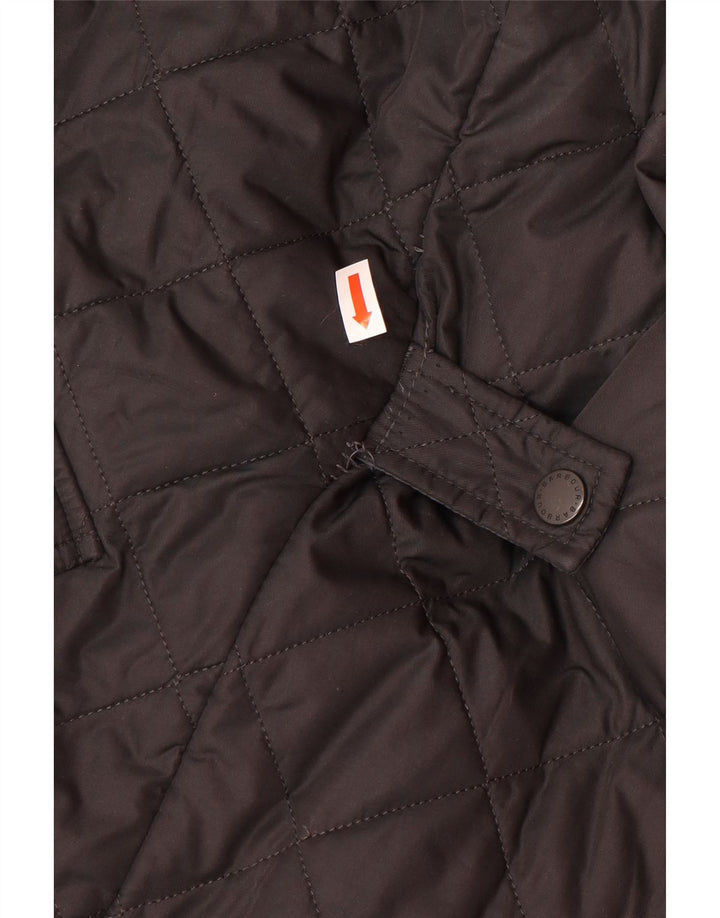 Giacca trapuntata da uomo BARBOUR UK 36 piccola in poliestere nero