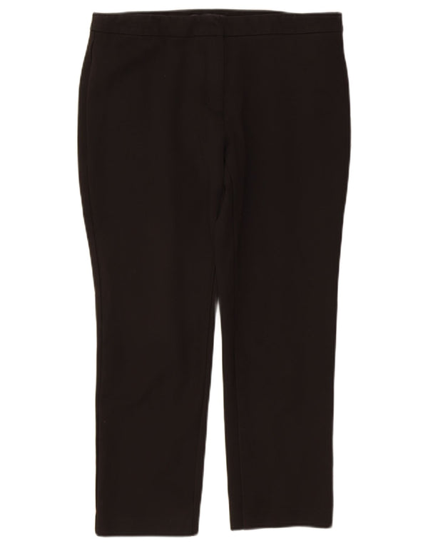 Pantaloni corti dritti da donna Marks & Spencer UK 12 medi W30 L25 neri