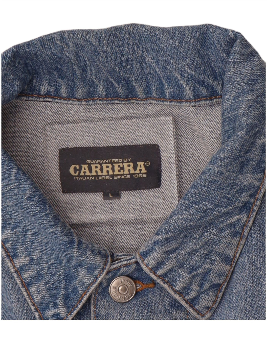 Giacca di jeans da uomo CARRERA UK 40 grande cotone blu