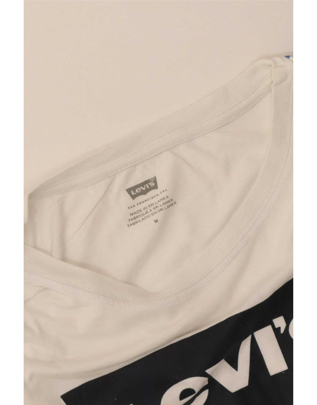 Levi's T-shirt grafica oversize corta da donna, taglia UK 14, colore bianco medio
