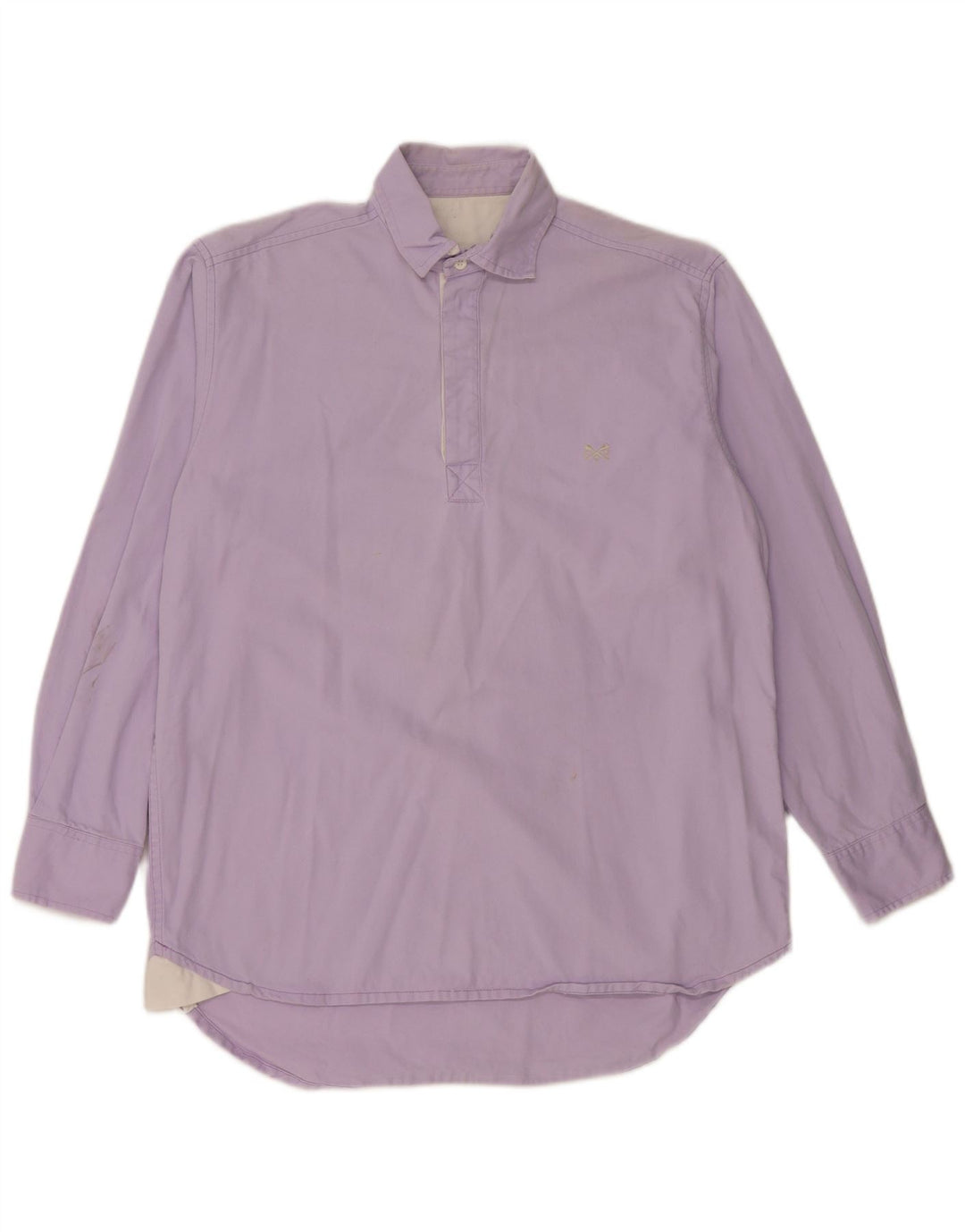 CREW CLOTHING Camicia pullover da uomo piccola in cotone viola