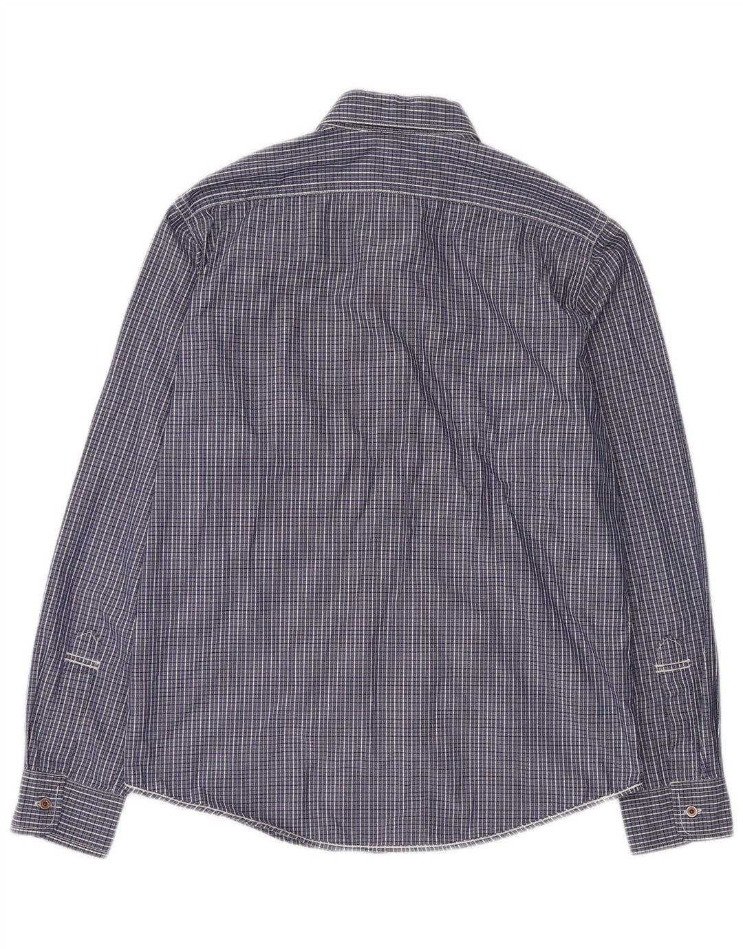 RALPH LAUREN Camicia da uomo in cotone a quadretti blu medio