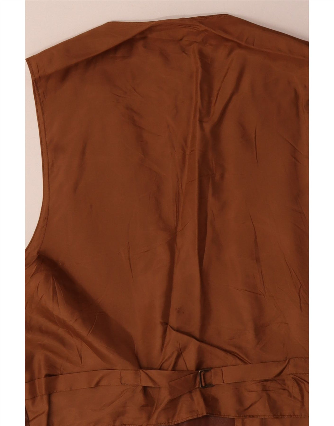 Gilet in pelle da uomo VINTAGE grande in pelle marrone