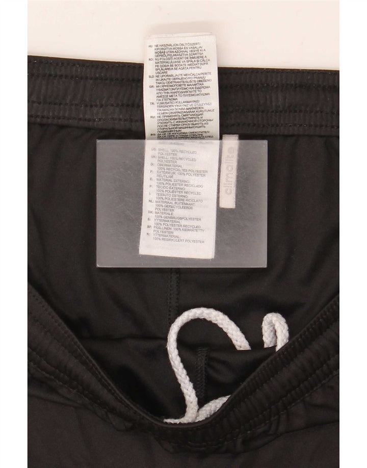 Pantaloncini sportivi Adidas Climalite da uomo, grandi, in poliestere color block nero