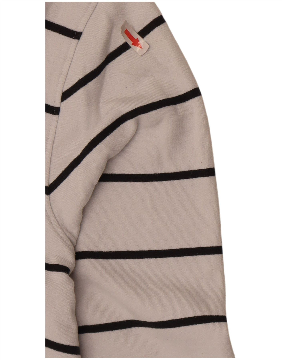 Felpa da donna Marks & Spencer UK 18 XL cotone a righe bianche