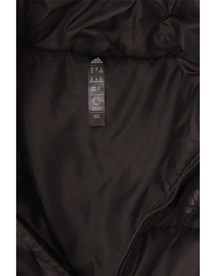Giacca imbottita corta da donna Adidas UK 4/6 XS nera