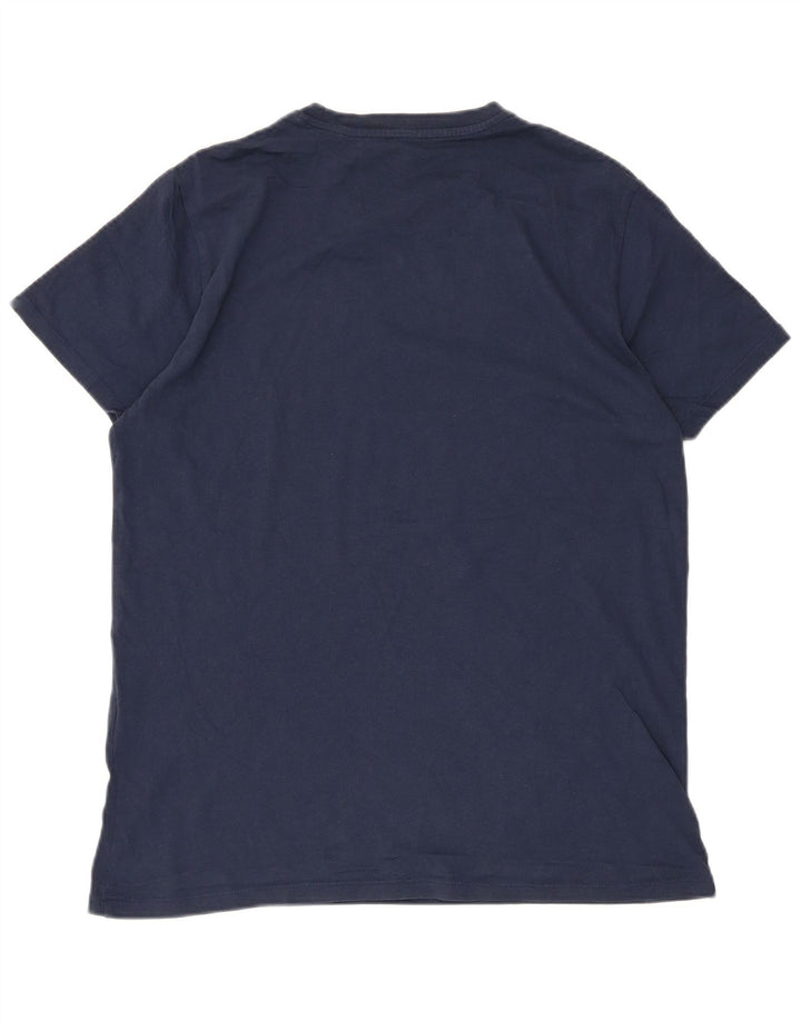T-shirt grafica da uomo color kaki Dockers Top in cotone blu navy medio