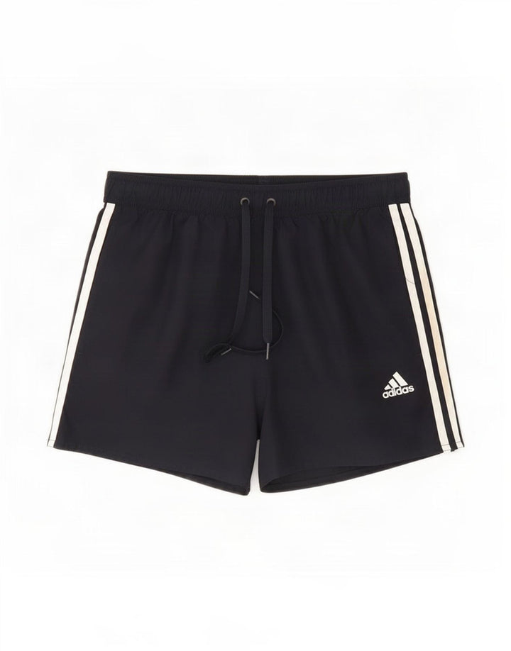 Pantaloncini sportivi da uomo Adidas medi in poliestere blu navy