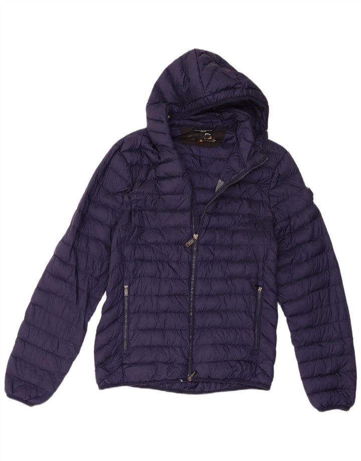 Ciesse Piumini Giacca imbottita con cappuccio da uomo UK 40 Medium Blu Navy Poliammide