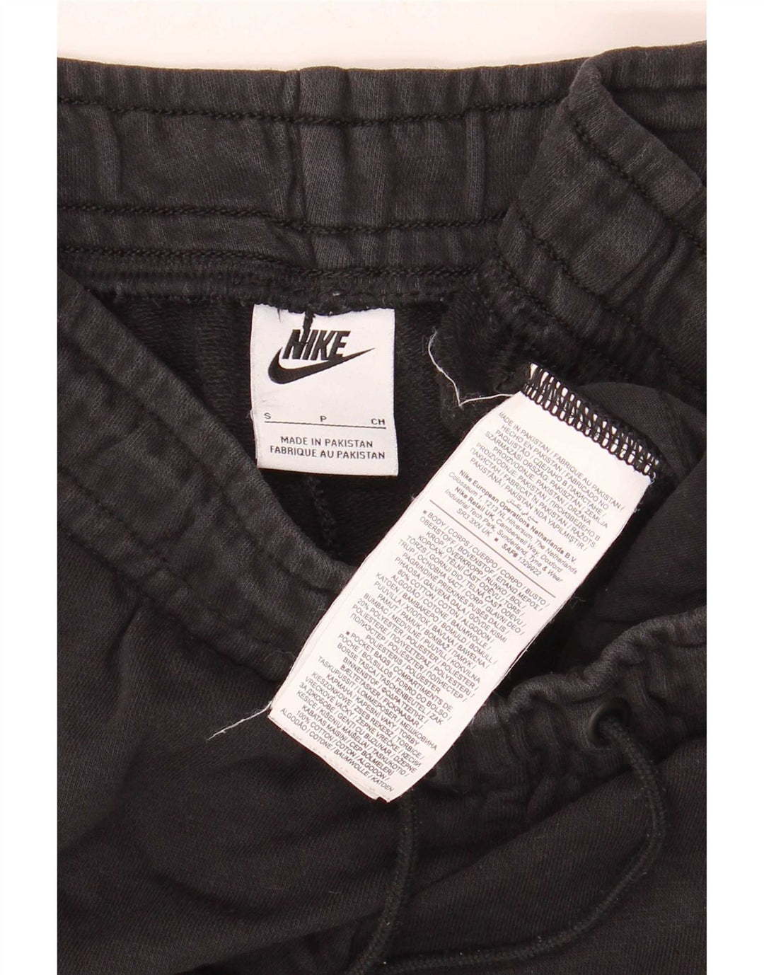 Pantaloni da tuta da uomo Nike Joggers piccoli in cotone nero