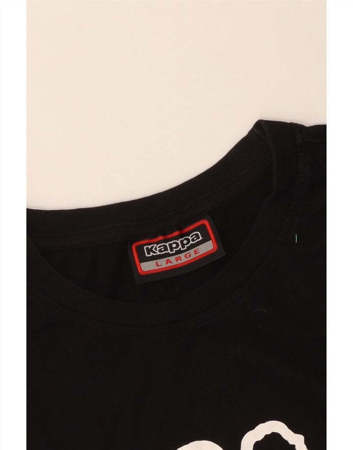 Maglietta grafica da donna Kappa Top UK 16 Large Nera