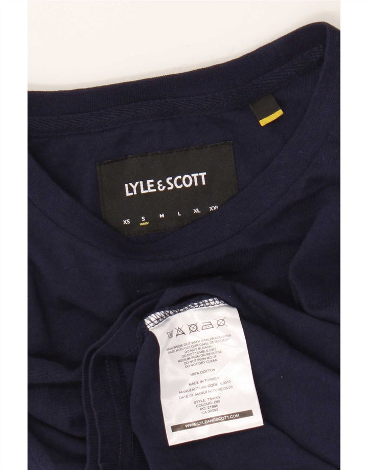 T-shirt da uomo Lyle & Scott Top piccola in cotone blu navy