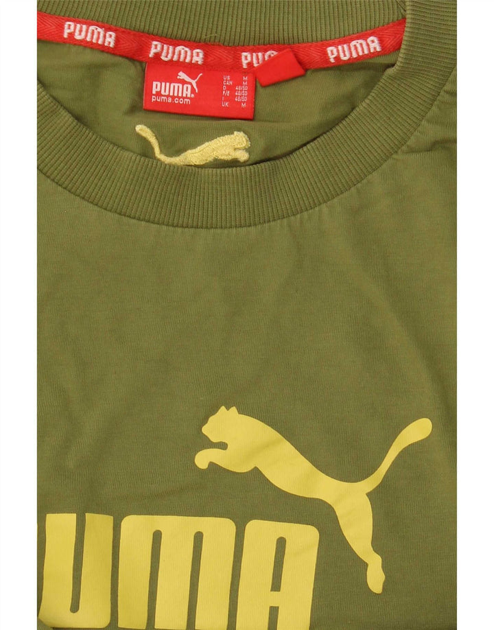 Maglietta grafica da uomo Puma Verde medio