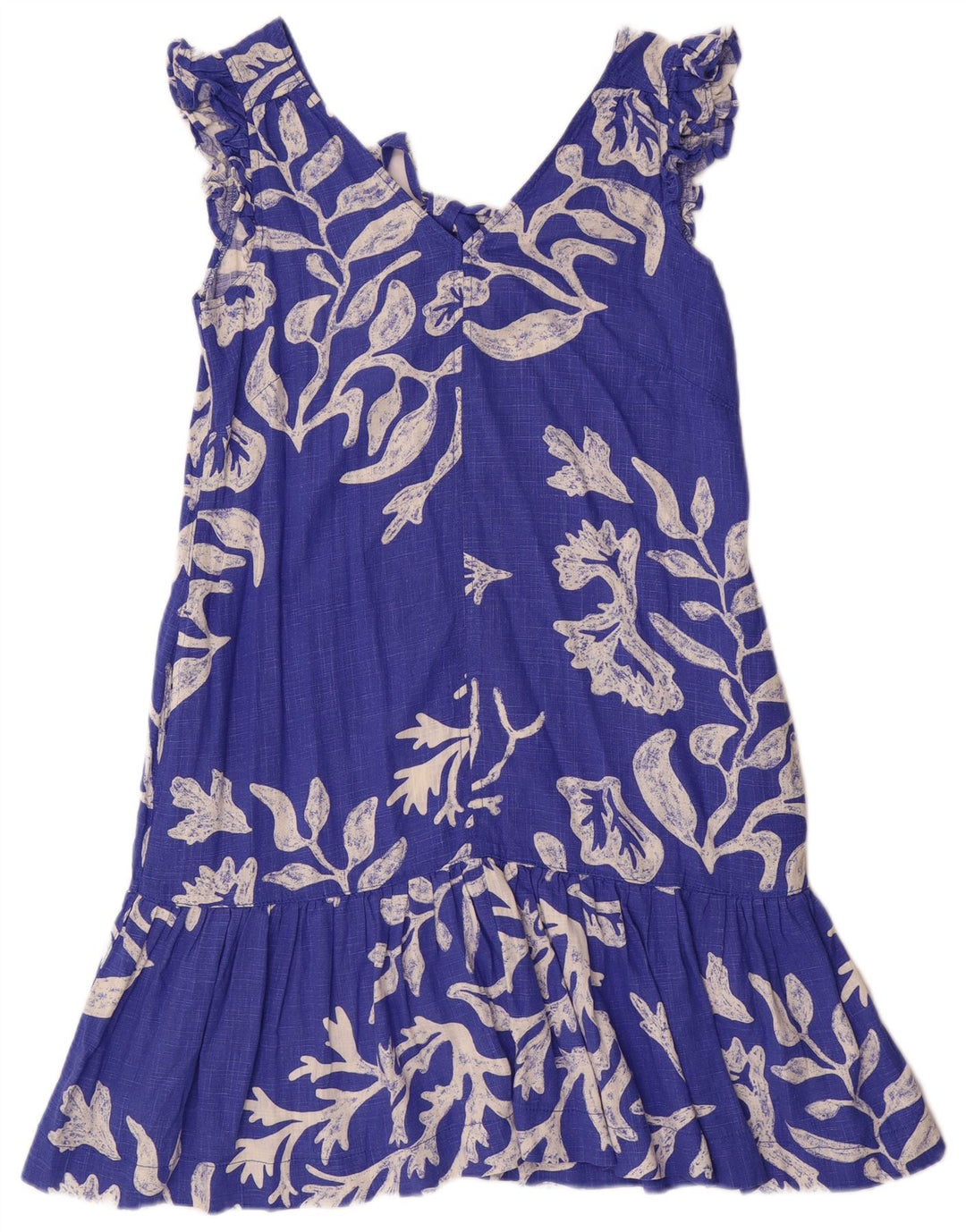 Successivo Abito a trapezio da donna UK 10 Piccolo viscosa floreale blu