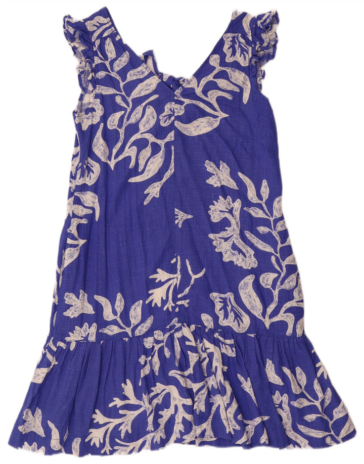 Successivo Abito a trapezio da donna UK 10 Piccolo viscosa floreale blu