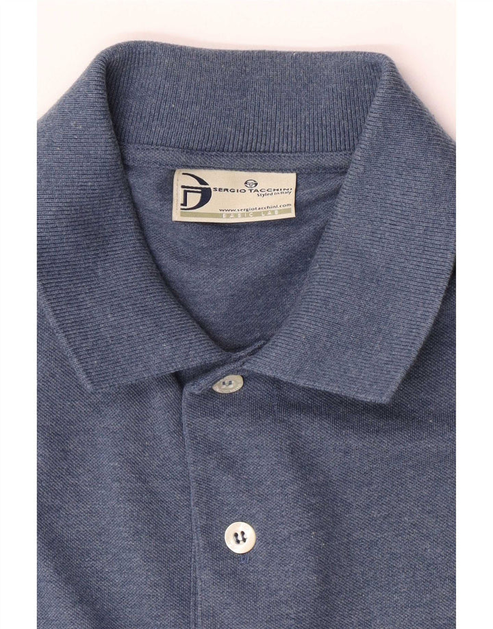 Polo da uomo Sergio Tacchini blu navy medio