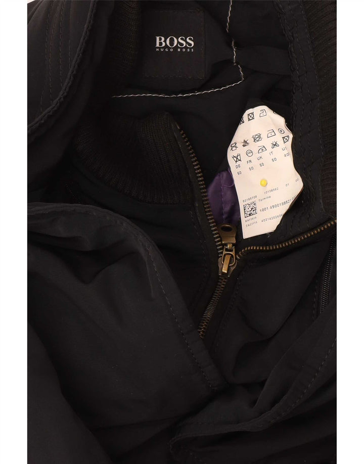 Giacca utility da uomo Hugo Boss EU 50 Large Nero Poliestere