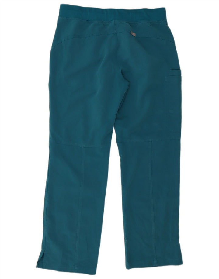 Pantaloni cargo dritti da donna Figs medi W30 L28 poliestere blu