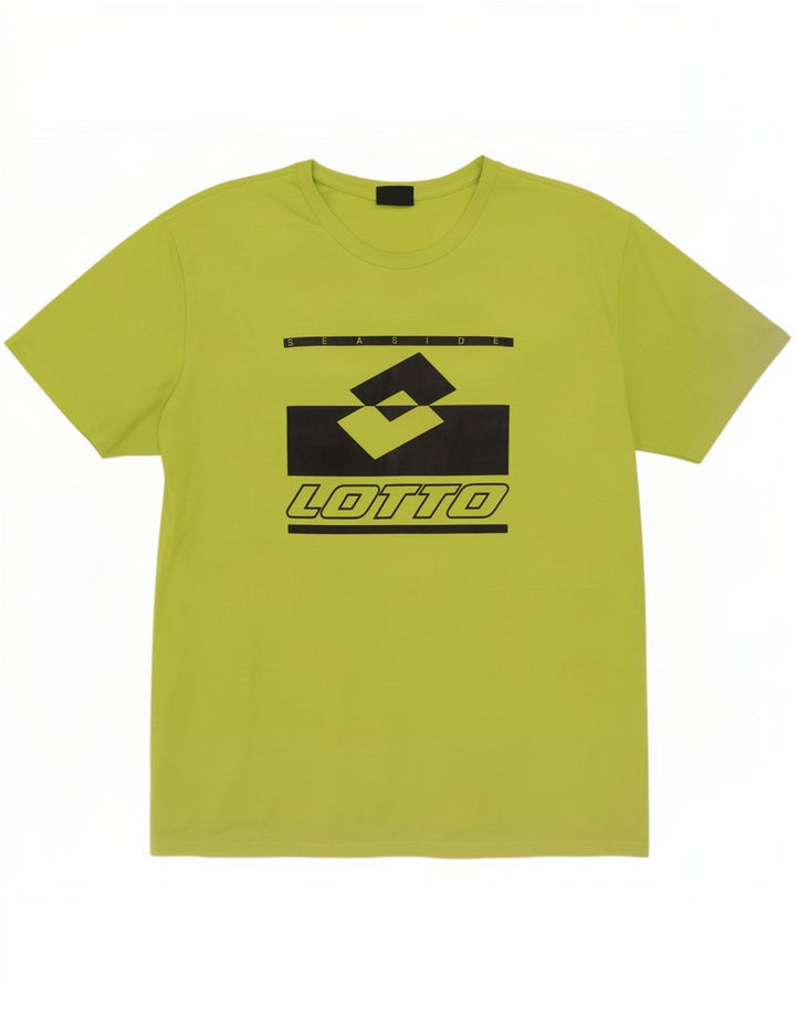 T-shirt grafica da uomo Lotto Top XL Verde