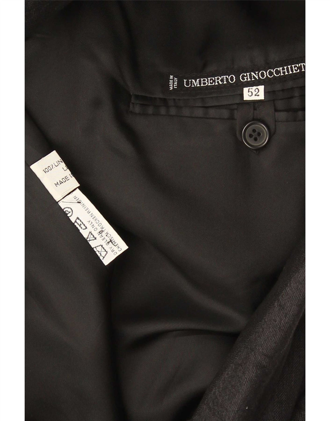 Giacca Blazer Doppiopetto Uomo Umberto Ginocchietti IT 52 XL Nera