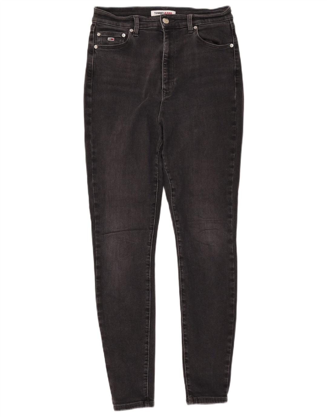 TOMMY HILFIGER Jeans super skinny Melany a vita alta da donna W30 L30 neri