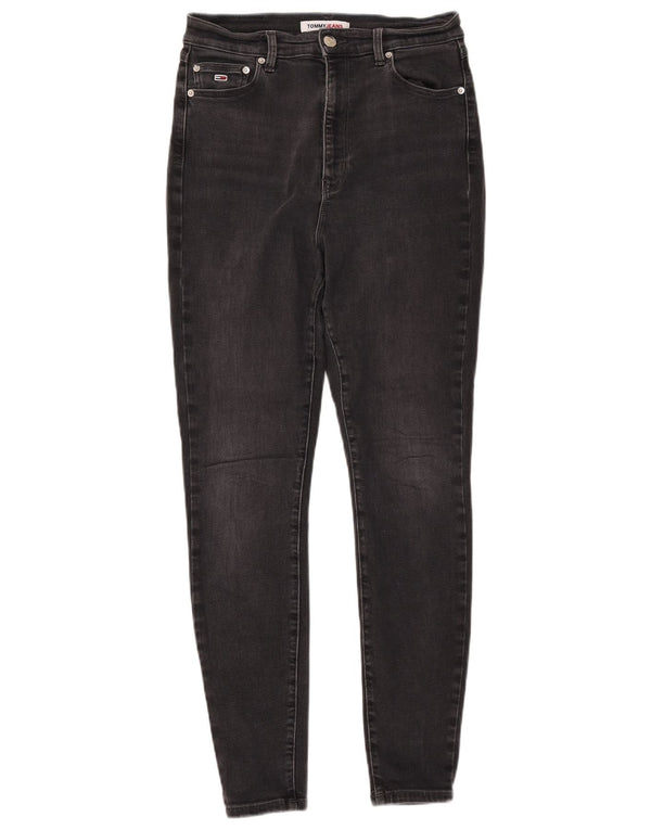 TOMMY HILFIGER Jeans super skinny Melany a vita alta da donna W30 L30 neri