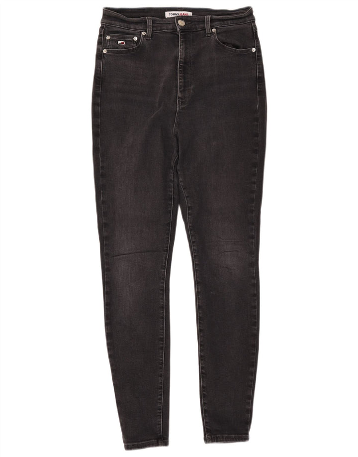 TOMMY HILFIGER Jeans super skinny Melany a vita alta da donna W30 L30 neri