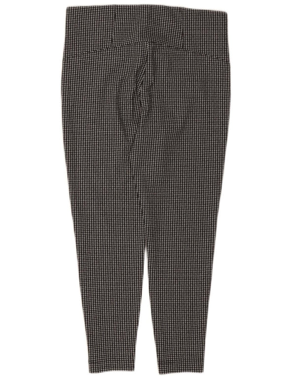 Pantaloni casual da donna Marks & Spencer UK 18 XL W36 L28 pied de poule neri
