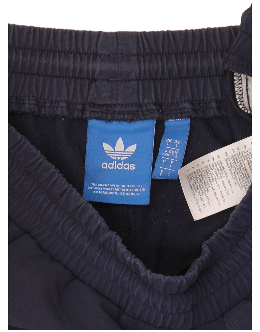 Pantaloncini sportivi da uomo ADIDAS grandi in nylon blu navy