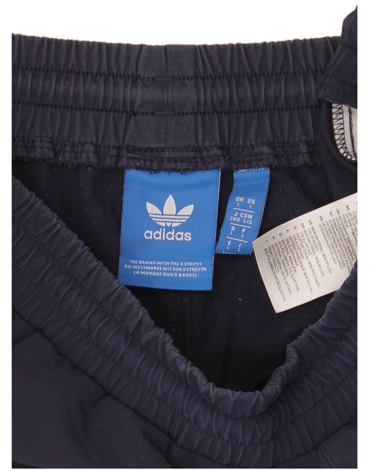 Pantaloncini sportivi da uomo ADIDAS grandi in nylon blu navy