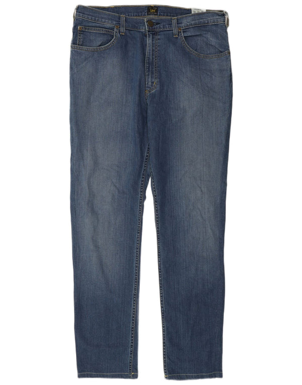 Jeans dritti da uomo Lee Brooklyn W36 L32 cotone blu