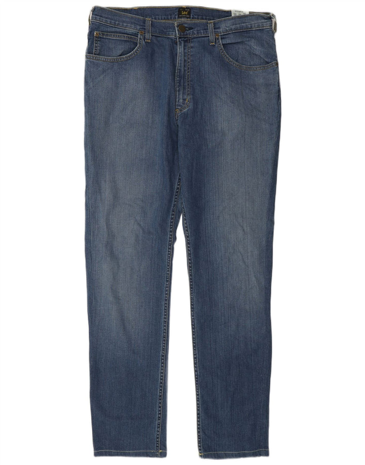Jeans dritti da uomo Lee Brooklyn W36 L32 cotone blu