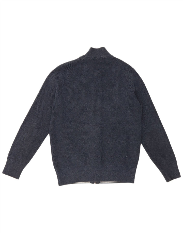 Maglione cardigan da uomo Marks & Spencer medio poliestere blu navy