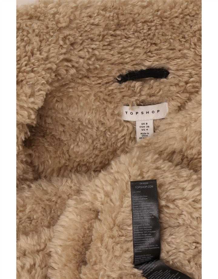 Topshop Giacca da donna oversize in velluto a coste UK 8 Small Black Colourblock