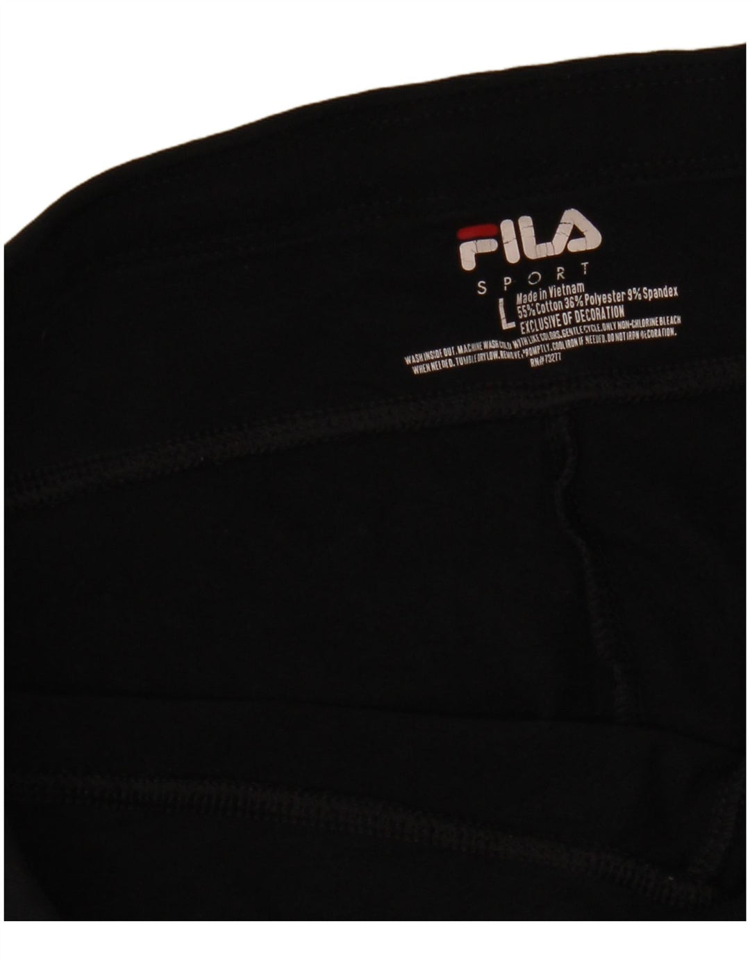Pantaloni da tuta da donna FILA UK 14 grandi in cotone nero