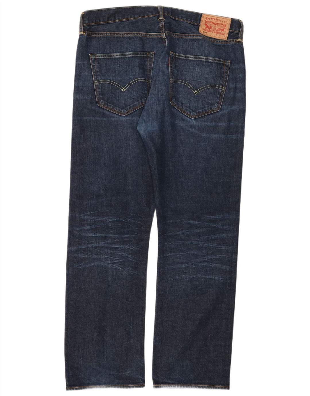 LEVI'S Jeans dritti da uomo 501 W36 L30 cotone blu navy
