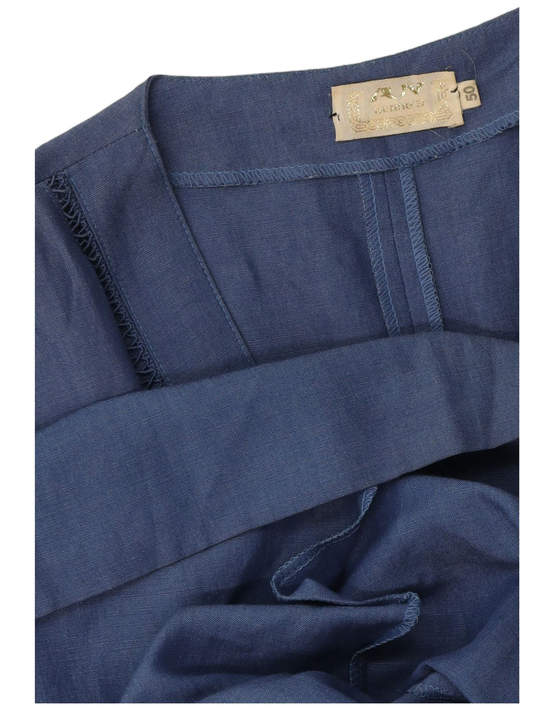 Abito vintage da donna a portafoglio IT 50 XL Blu
