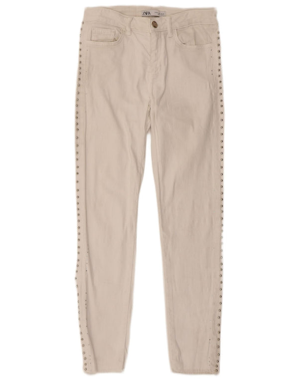 Jeans skinny da donna Zara EU 34 2XS W24 L27 Bianco