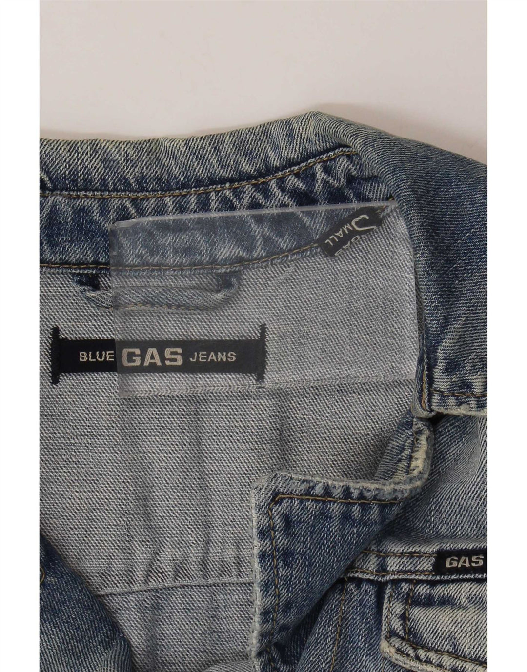 Cappotto in denim da donna Gas UK 10 piccolo cotone blu