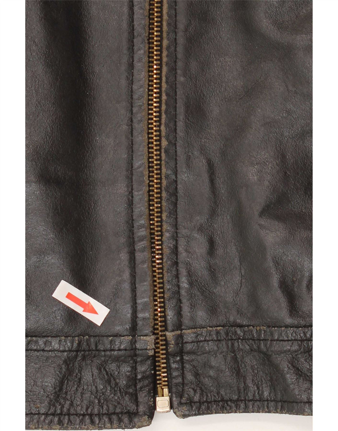 Giacca in pelle vintage da donna IT 50 XL Nera