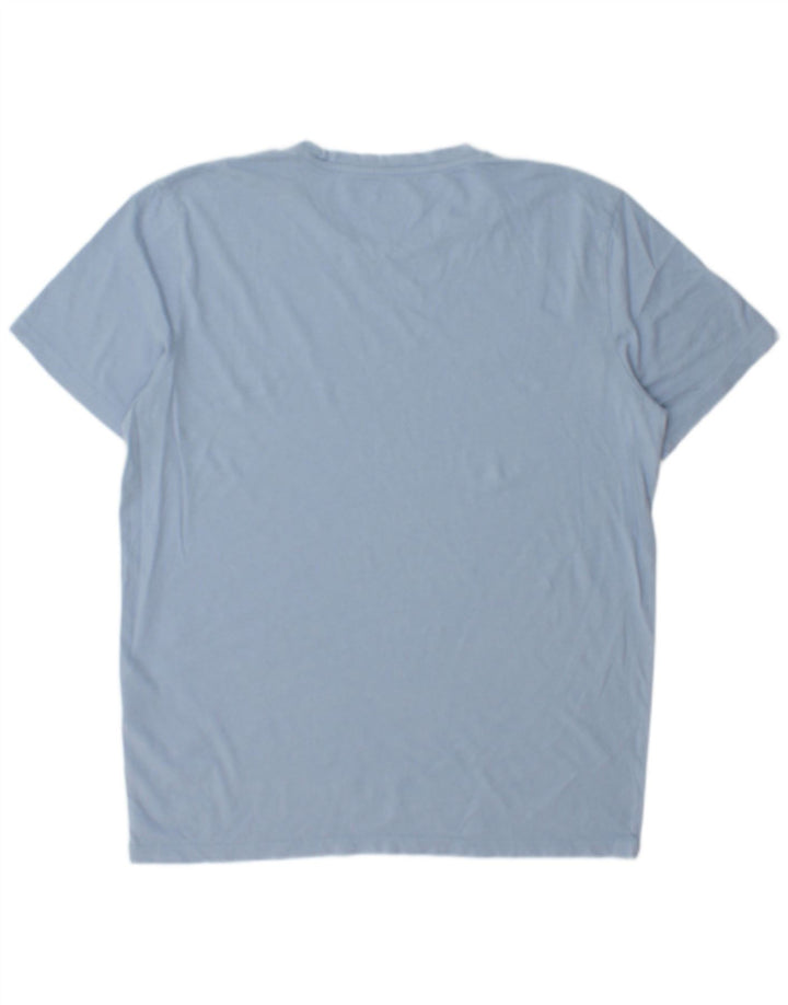 JACK & JONES T-shirt grafica da uomo grande in cotone blu