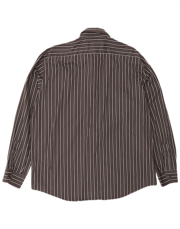 Camicia da uomo Navigare XL a righe marroni