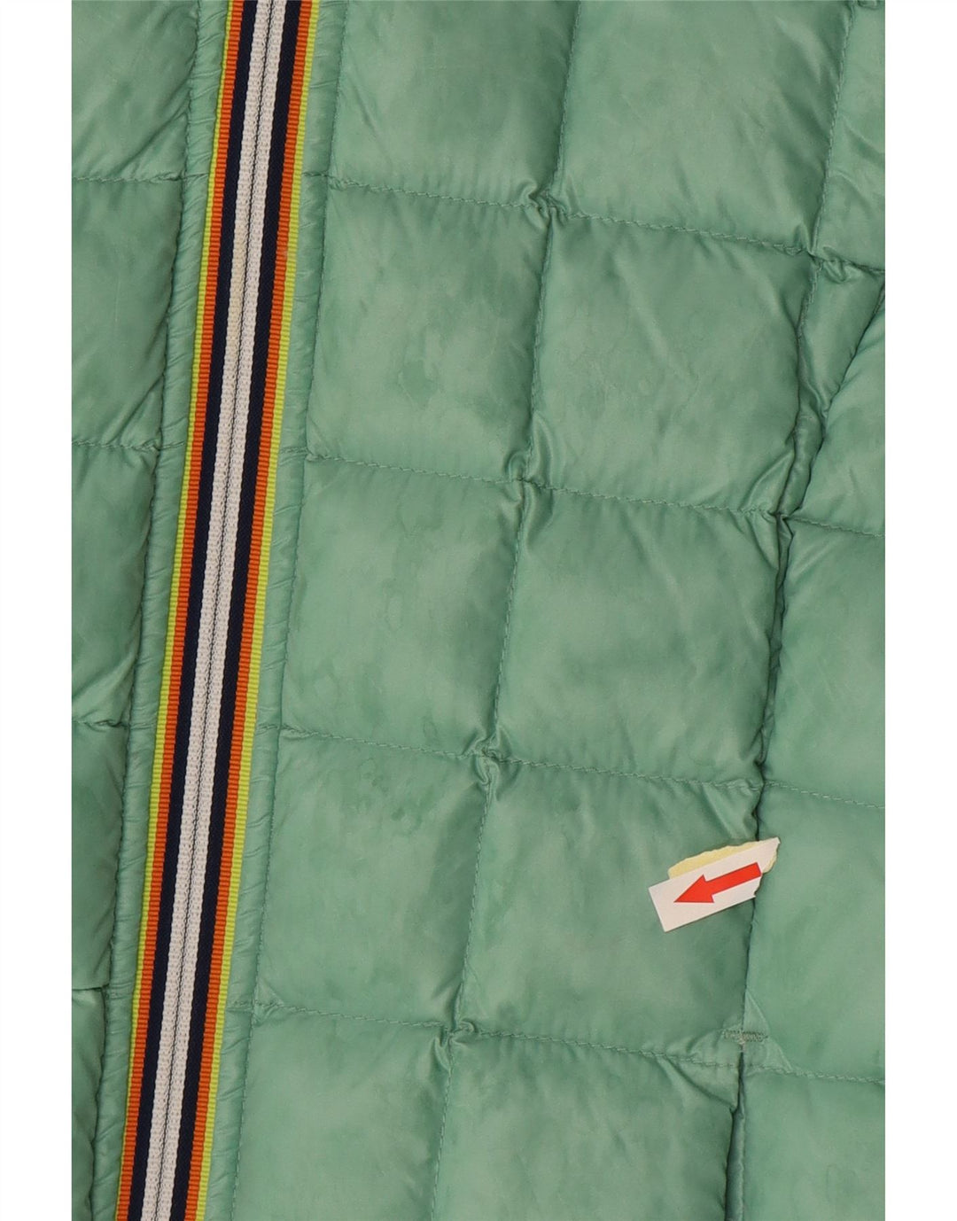 Giubbotto imbottito reversibile con cappuccio per bambina K-Way 11-12 anni in poliammide bianco sporco
