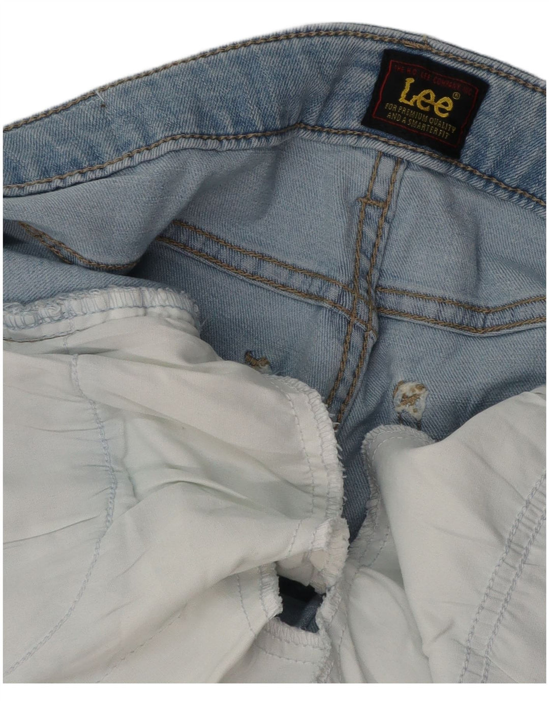 Pantaloncini di jeans da donna LEE W32 grandi blu