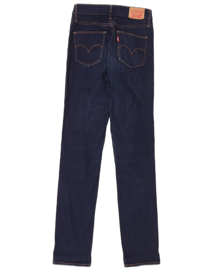Jeans slim snellenti da donna Levi's W26 L32 cotone blu navy